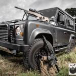 land rover with accuracy international rifle and ar15