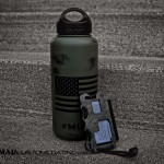 War Torn American Flag on a Klean Kanteen Water Bottle