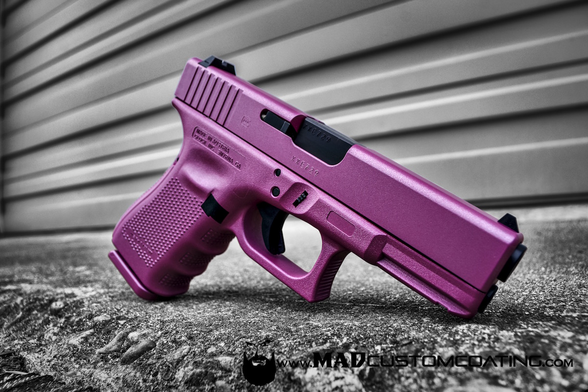 Pink Pearl on a Glock 19.