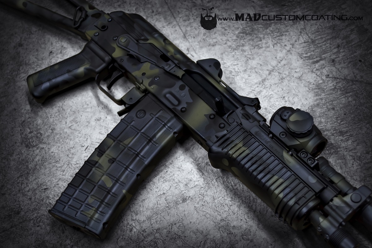 MADLand Camo in Sniper Grey, Foliage, MAD Black & Smith's Grey - Mad Custom  CoatingMad Custom Coating