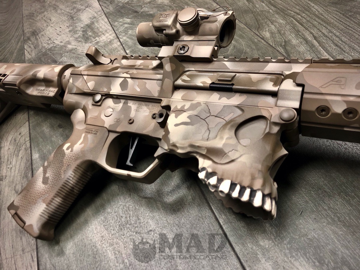MADLand Camo in Sniper Grey, Foliage, MAD Black & Smith's Grey - Mad Custom  CoatingMad Custom Coating